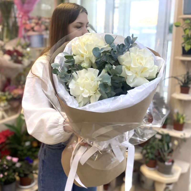 А-27а букет: "Белоснежный"