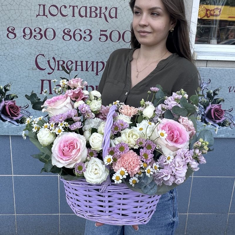 Кр -128 Корзина с цветами
