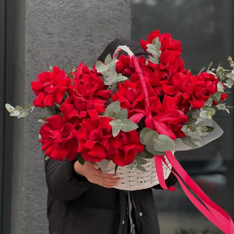 Кр-135 Корзина с французкими розами